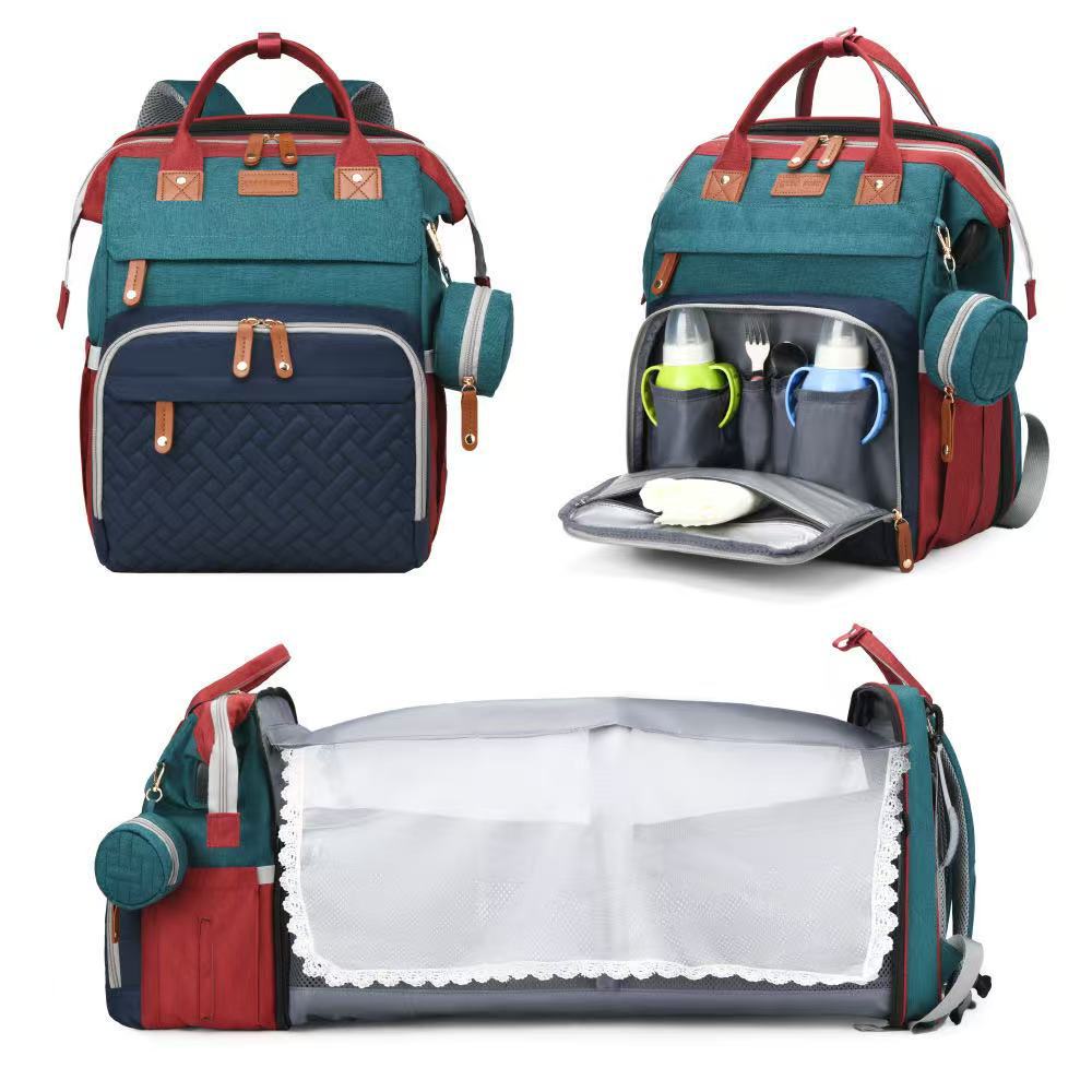 Mochila plegable para cama de bebé con gran capacidad