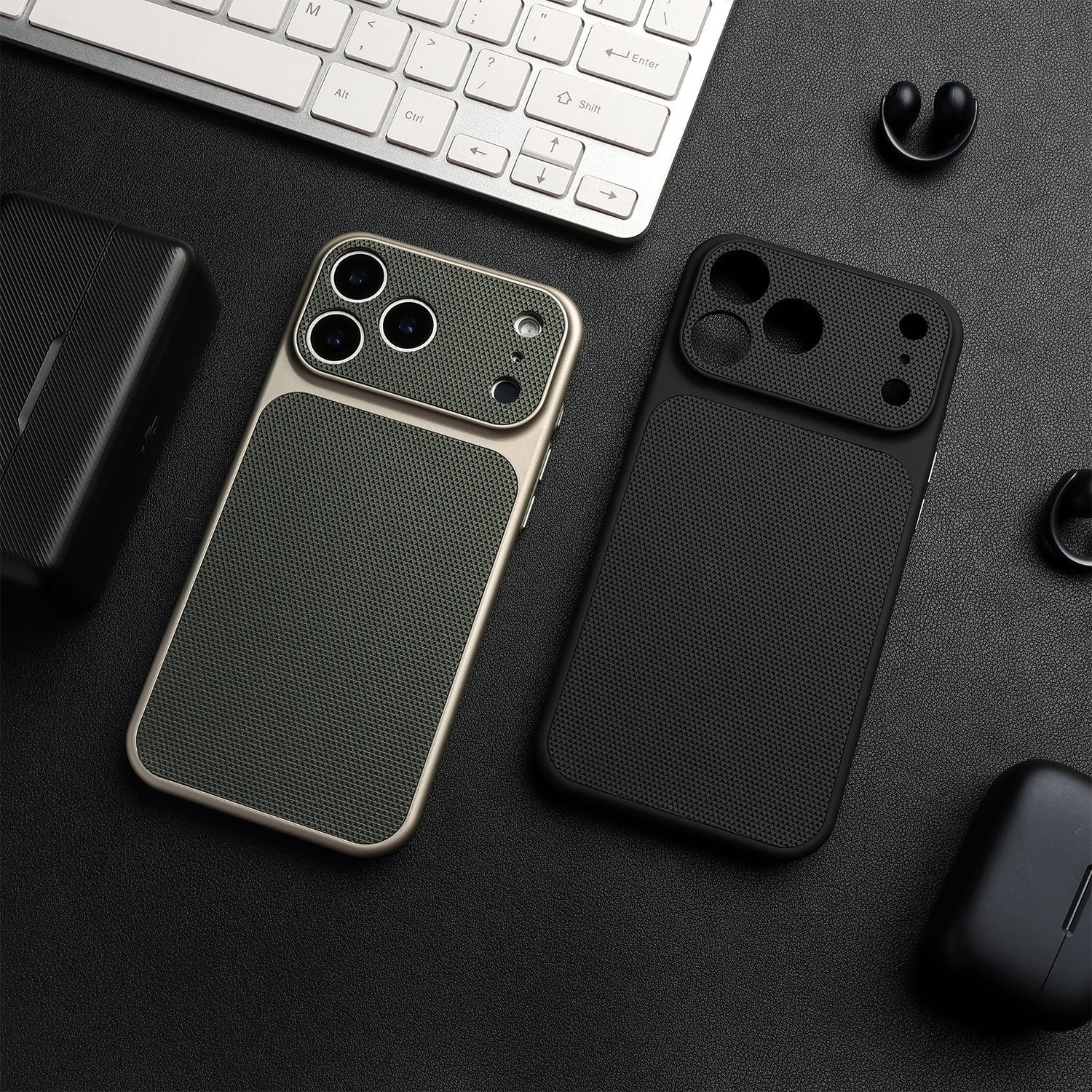 Magnetic Diamond Pattern Leather Phone Case