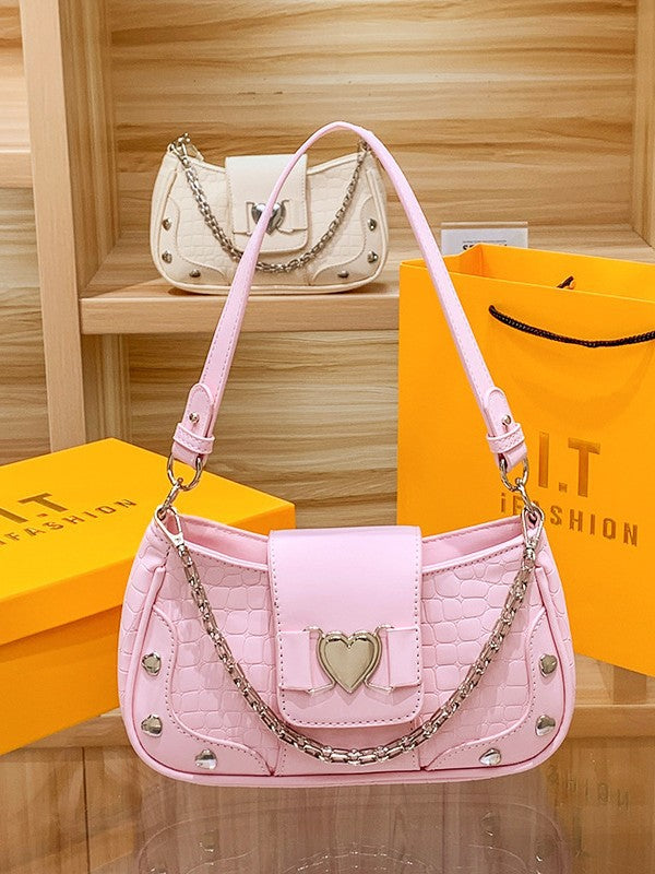 Bolso con diseño de corazón