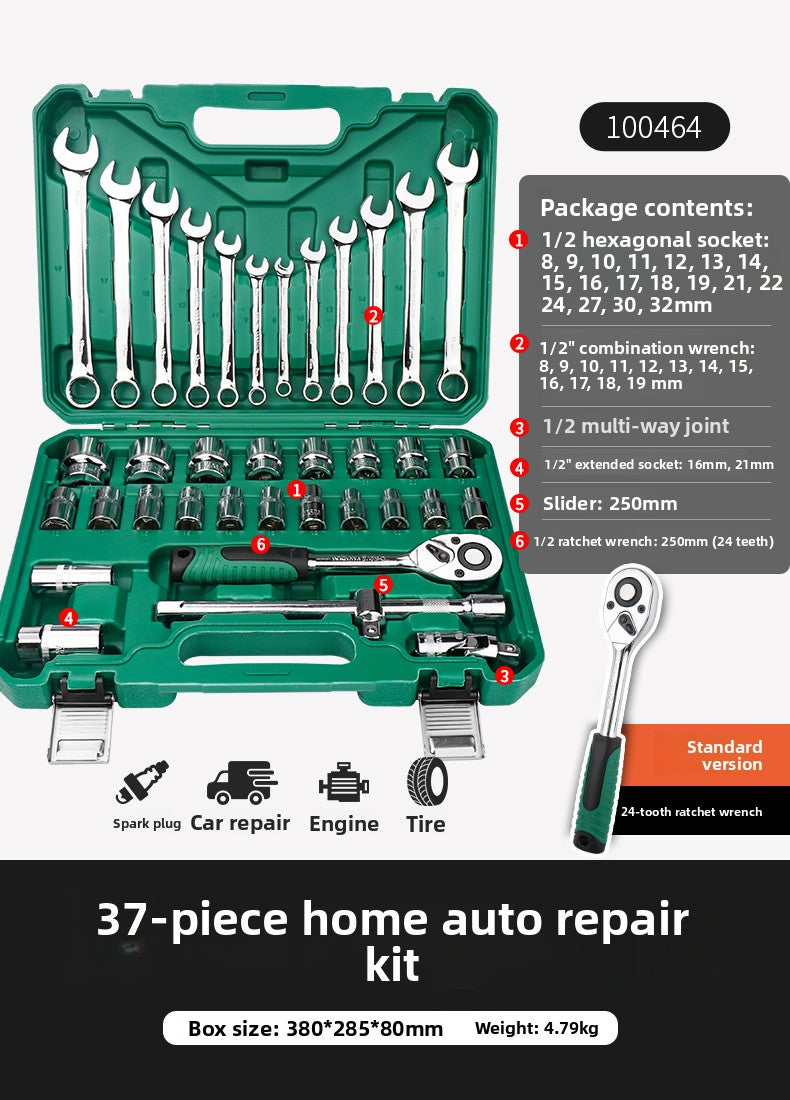 Juego de llave de trinquete Herramientas de reparación automotriz