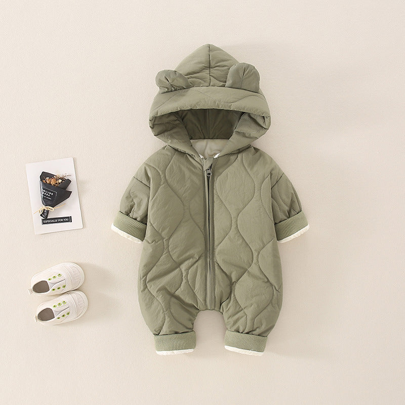 Mono de algodón de invierno para bebé