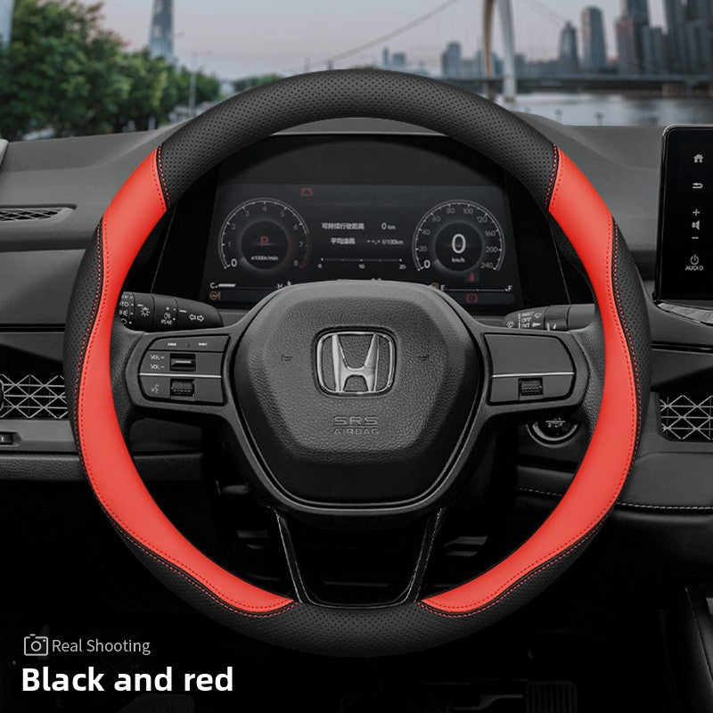 Cubierta del volante del coche Honda de cuero genuino ultrafino