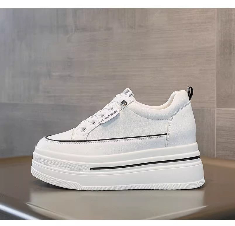 Zapatos casuales deportivos con aumento de altura para mujer