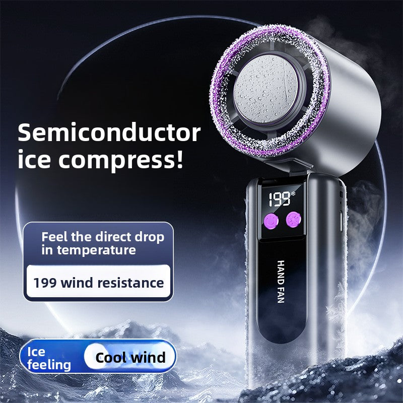 Ventilador de refrigeración portátil recargable USB plegable