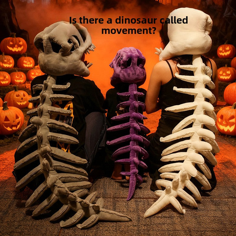 Peluche de esqueleto de dinosaurio