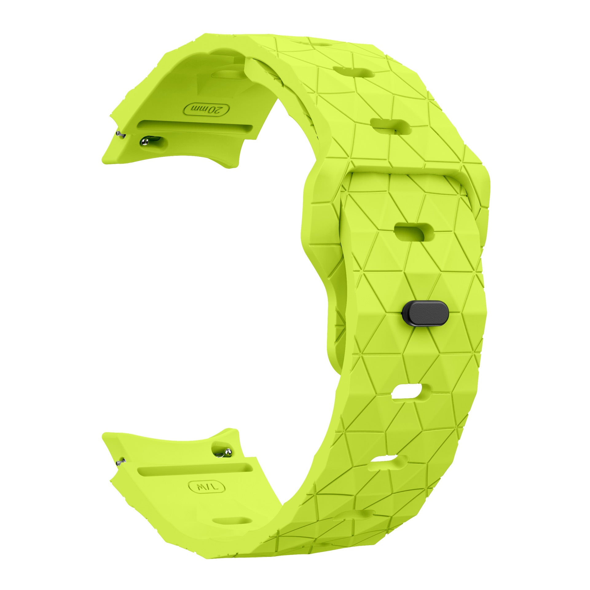 Correa de reloj de silicona invertida con patrón de fútbol