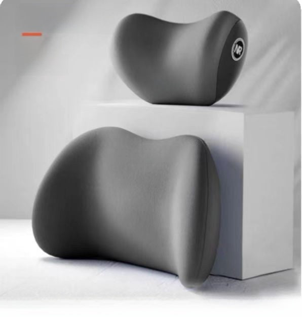 Juego de almohada de espuma viscoelástica para el reposacabezas y soporte lumbar para el coche