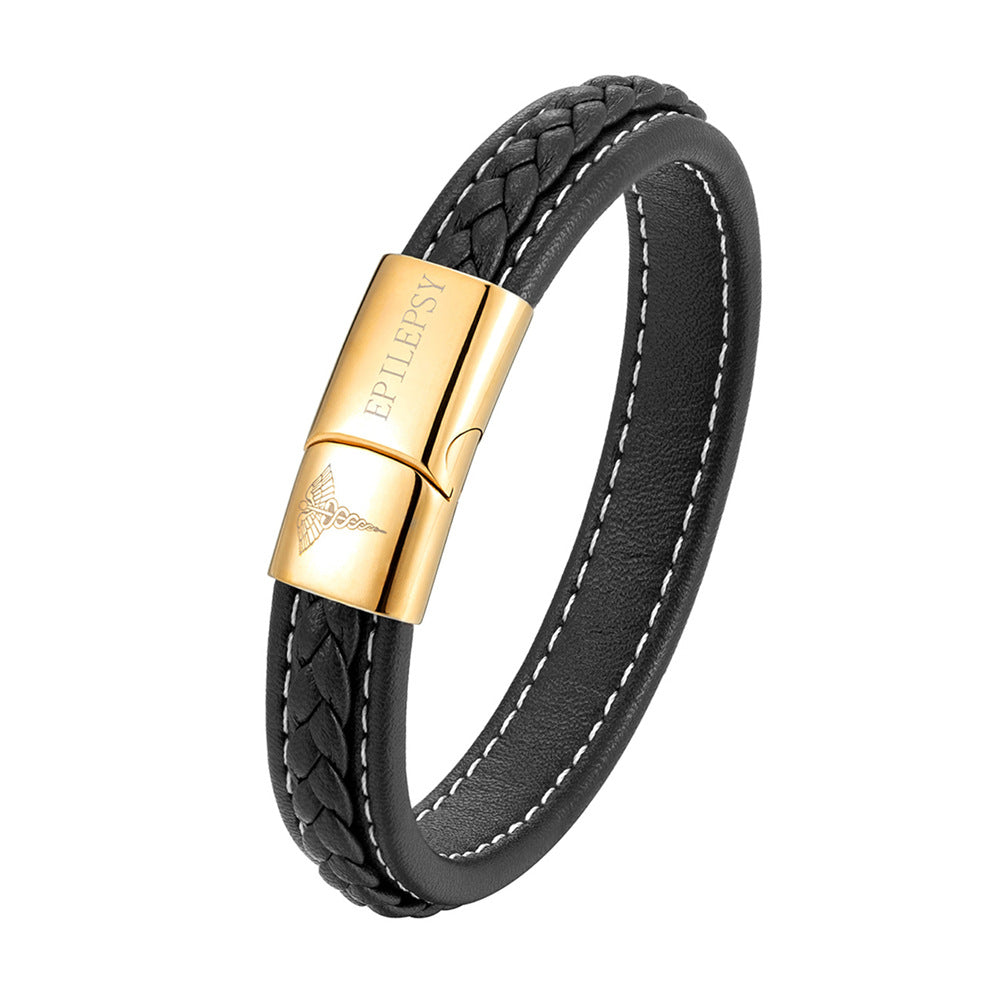 Pulsera de identificación médica de acero inoxidable