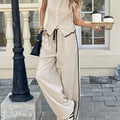 Sleeveless Vest and Drawstring Trousers Set