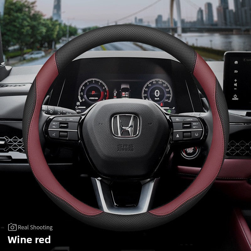 Cubierta del volante del coche Honda de cuero genuino ultrafino
