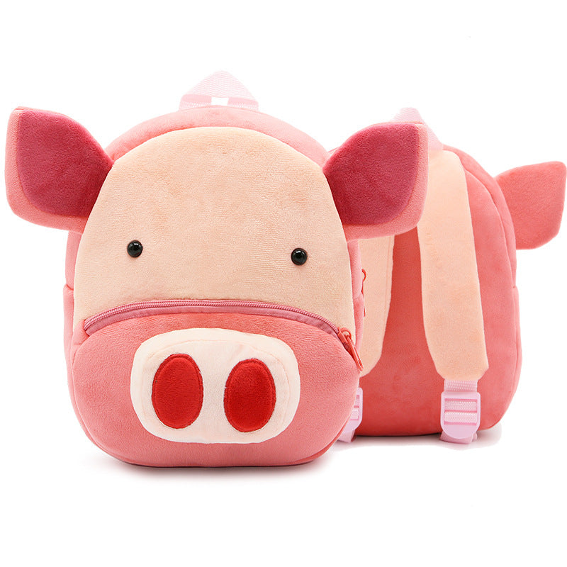 Mochila de peluche de animales de dibujos animados para niños