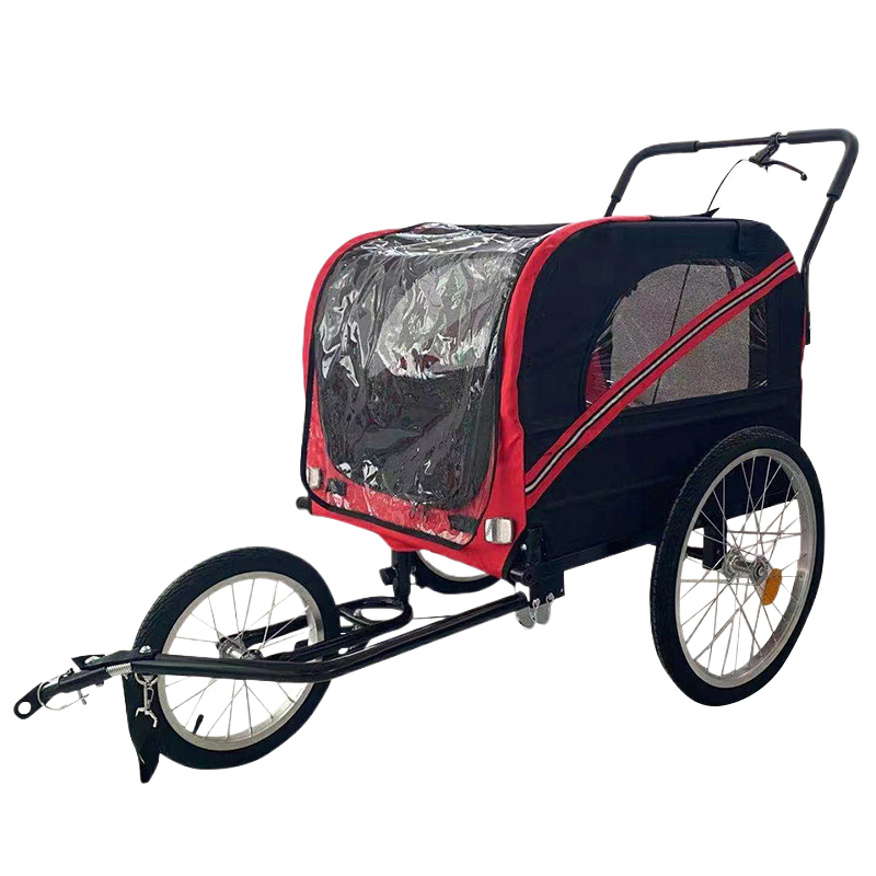 Remolque plegable para mascotas en bicicleta para viajes al aire libre