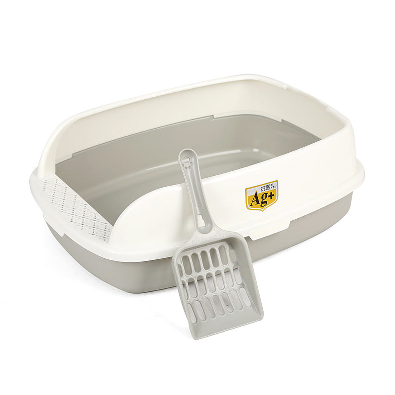Caja de arena para gatos semicerrada