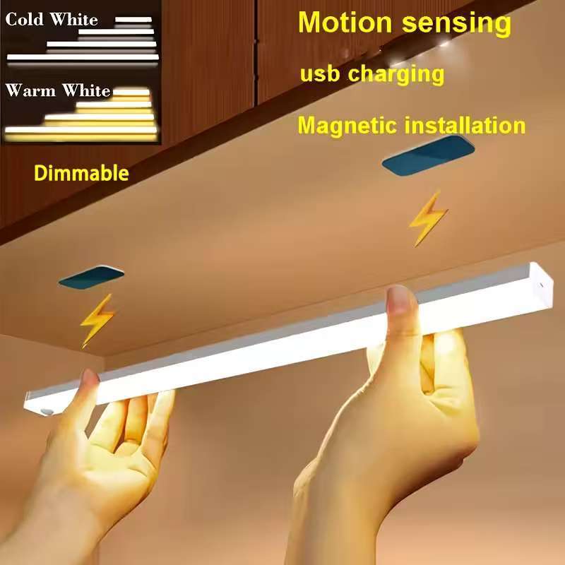 Luz nocturna con sensor de movimiento magnético recargable