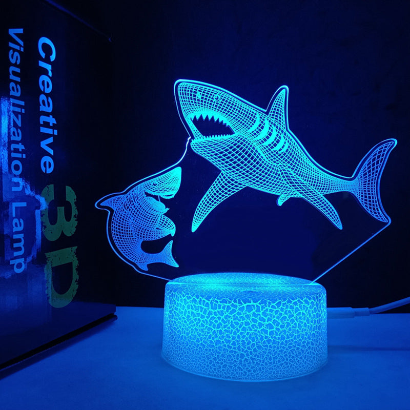 Luz nocturna 3D Horse USB que cambia de color Control remoto Lámpara decorativa para habitación de niños