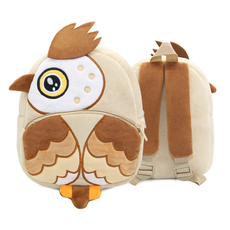 Mochila de peluche de animales de dibujos animados para niños
