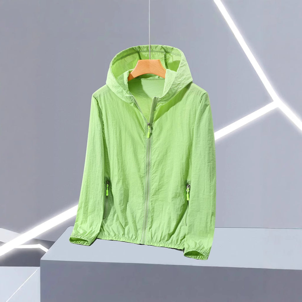 Chaqueta con capucha y protección UV