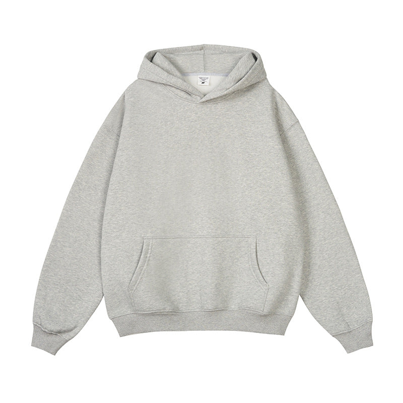 Sudadera con capucha de gran tamaño forrado de vellón para hombre