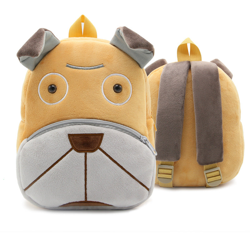 Mochila de peluche de animales de dibujos animados para niños