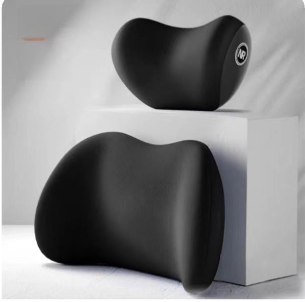 Juego de almohada de espuma viscoelástica para el reposacabezas y soporte lumbar para el coche