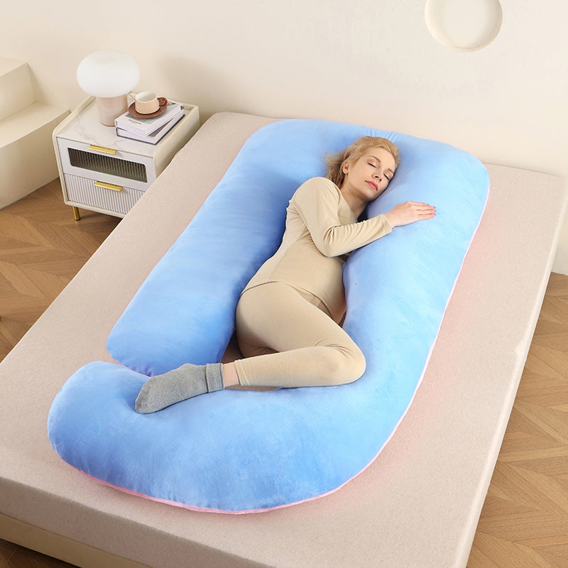 Almohada de soporte para el vientre en forma de G para mujeres embarazadas