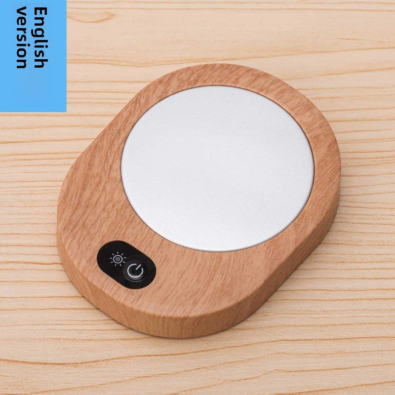 Taza de vidrio de mezcla eléctrica automática con posavasos de calentamiento