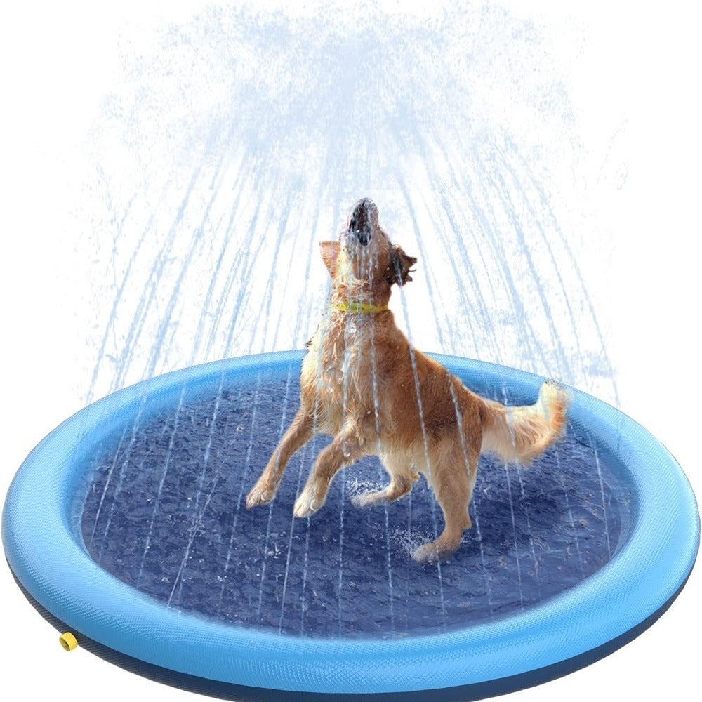 Alfombra de juego inflable con spray de agua al aire libre