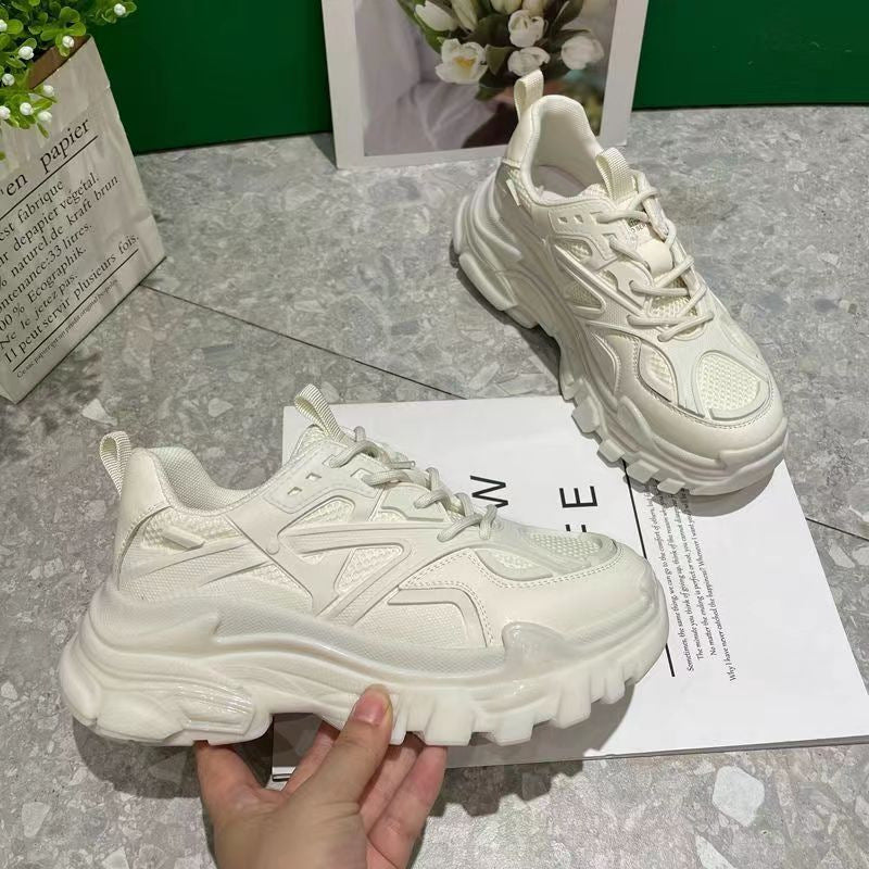 Zapatillas gruesas versátiles y deportivas y adelgazantes para mujer