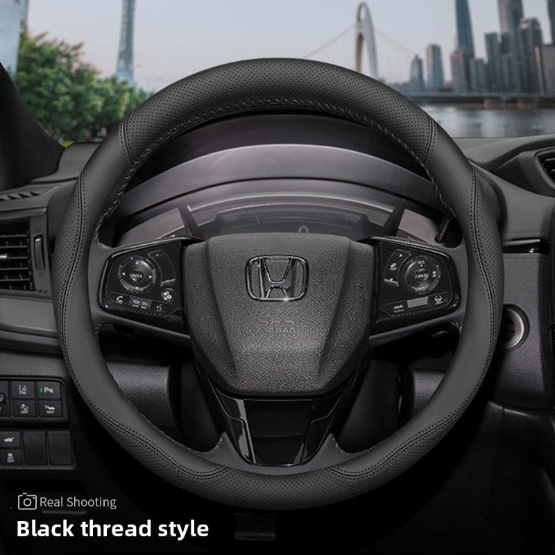 Cubierta del volante del coche Honda de cuero genuino ultrafino