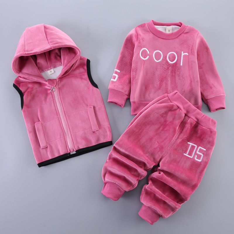 Juego de tres piezas de ropa de primavera para bebés