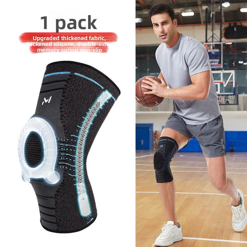 Professional Sports Knee Pads with Silicone Padding and Support