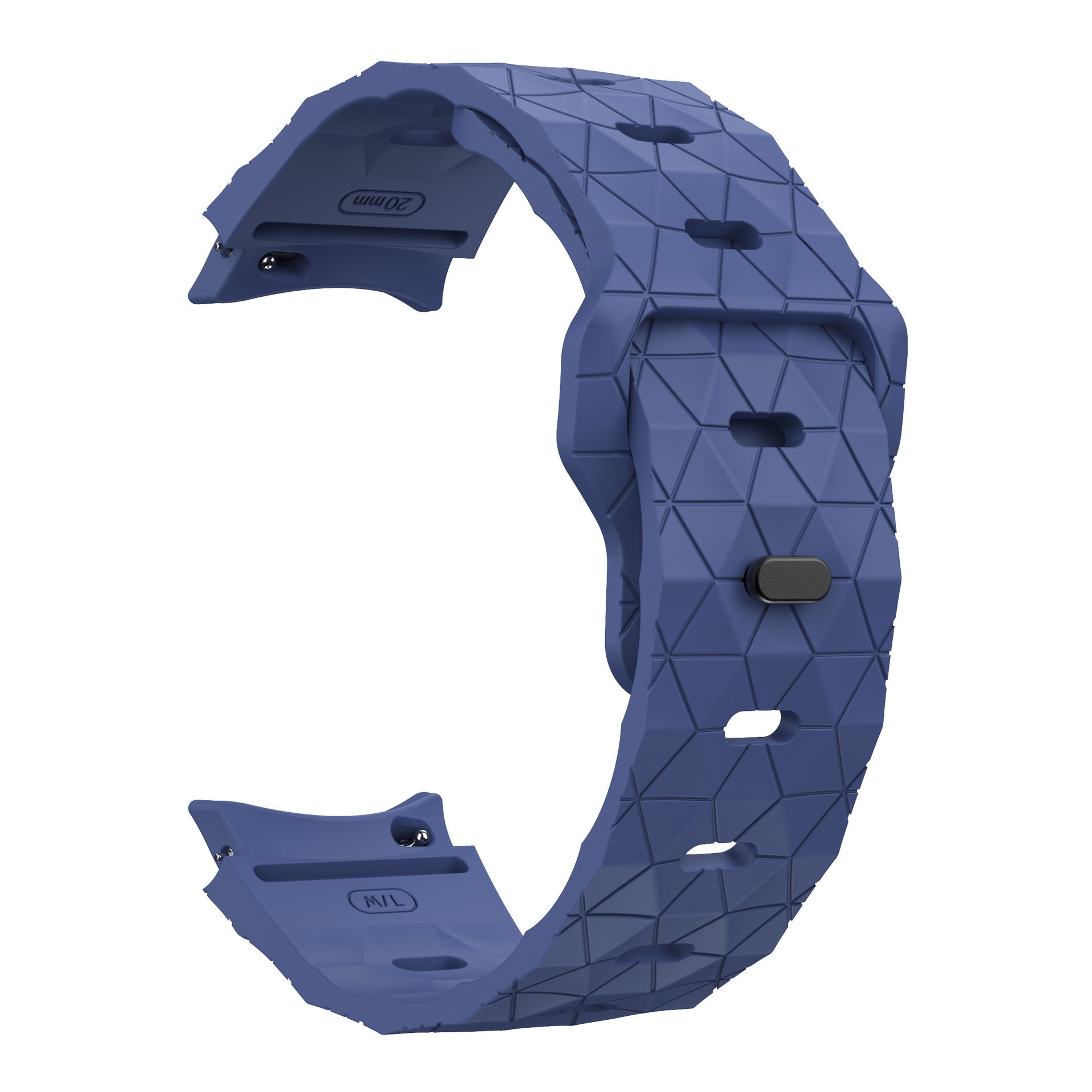 Correa de reloj de silicona invertida con patrón de fútbol