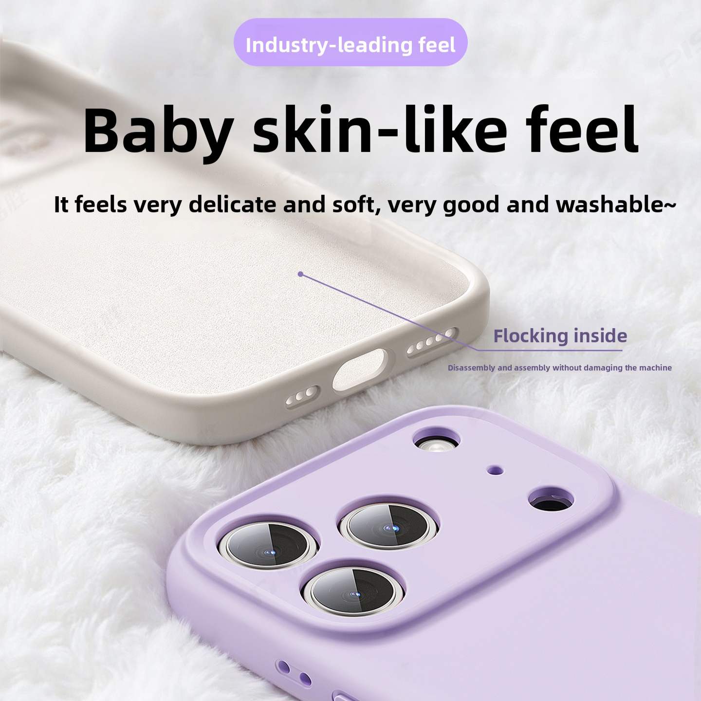 Funda de silicona líquida adecuada para Apple