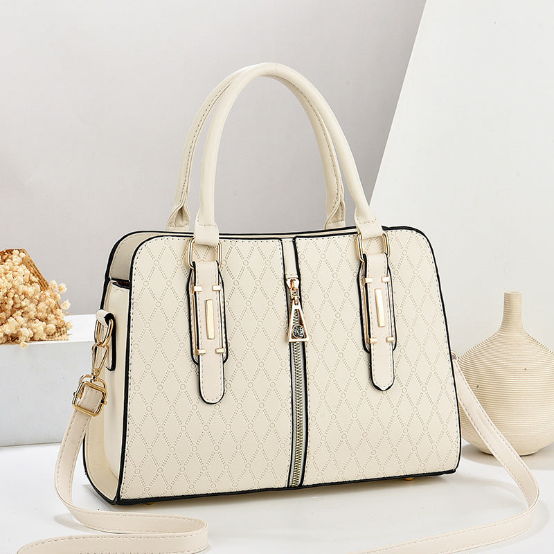 Bolso de mano grande para mujer con bloques de color