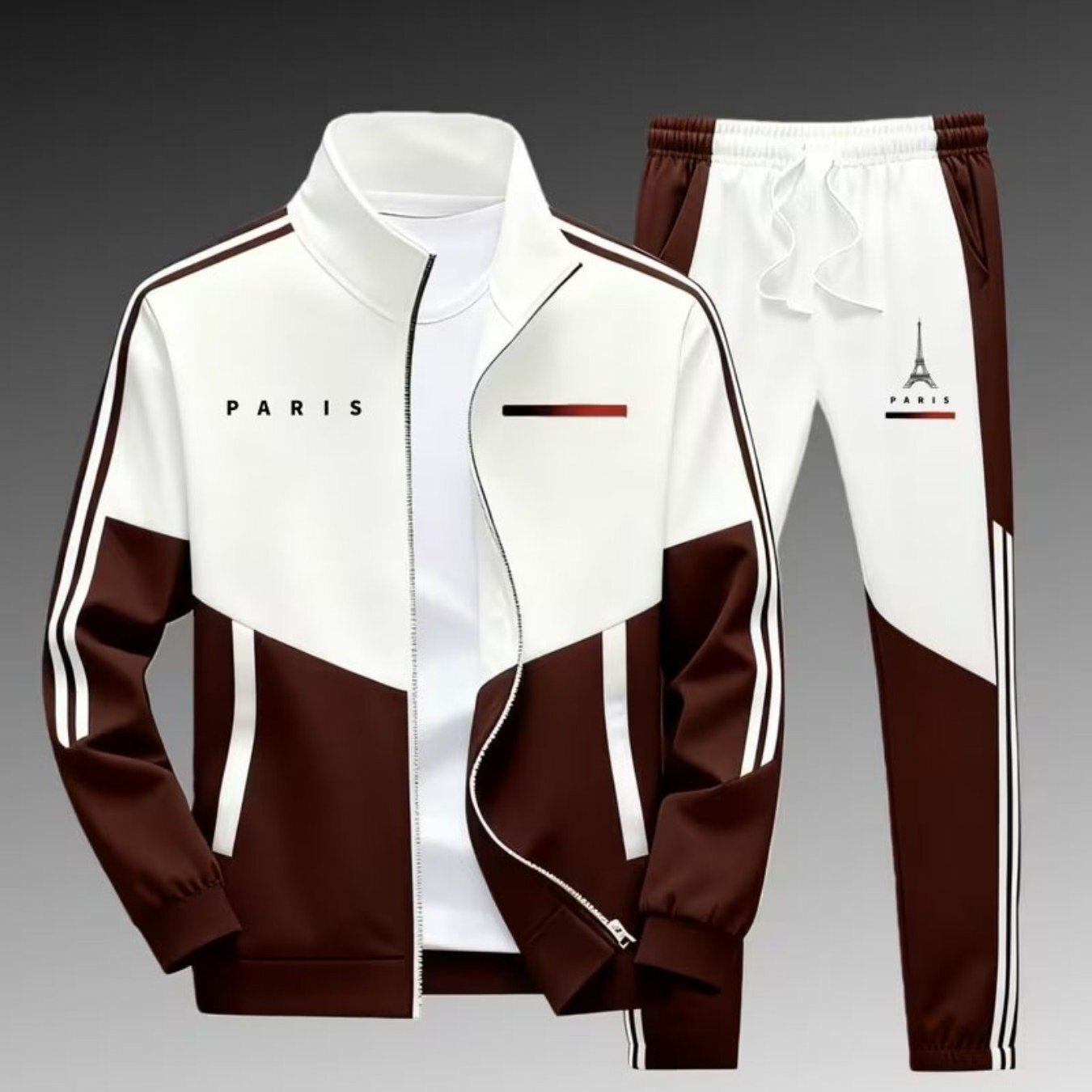 Mens Printed Jacket and Pants Set