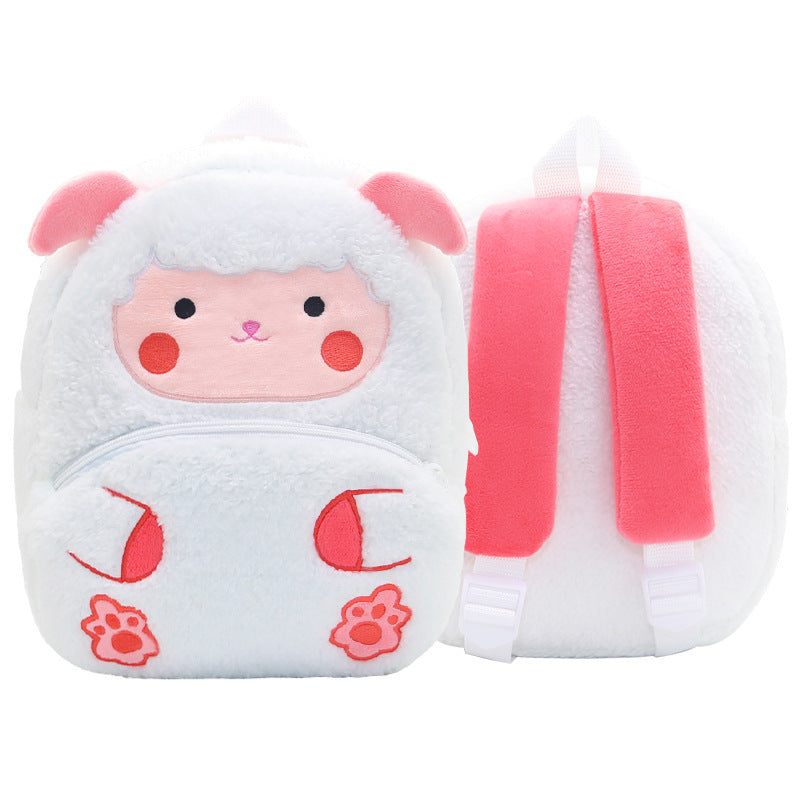 Mochila de peluche de animales de dibujos animados para niños