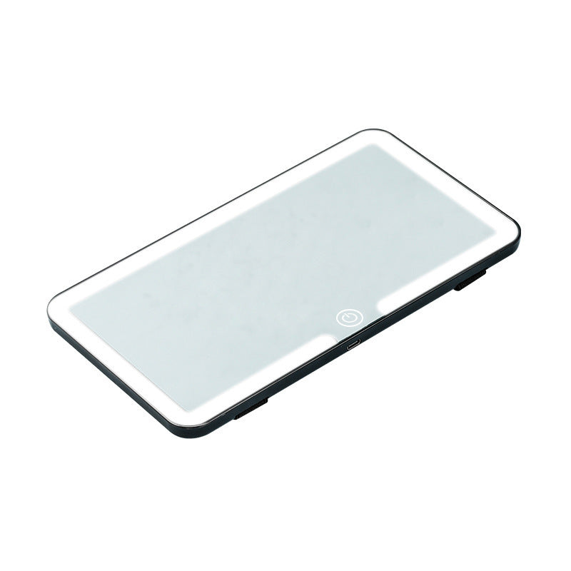 Espejo de tocador LED ajustable para coche con clip de visera solar