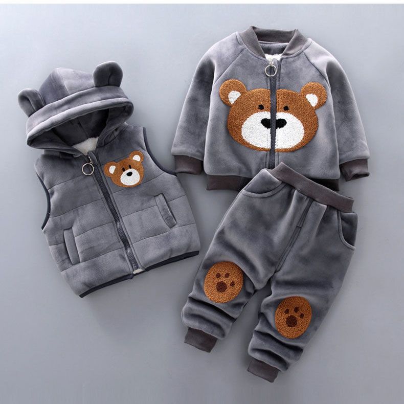 Juego de tres piezas de ropa de primavera para bebés