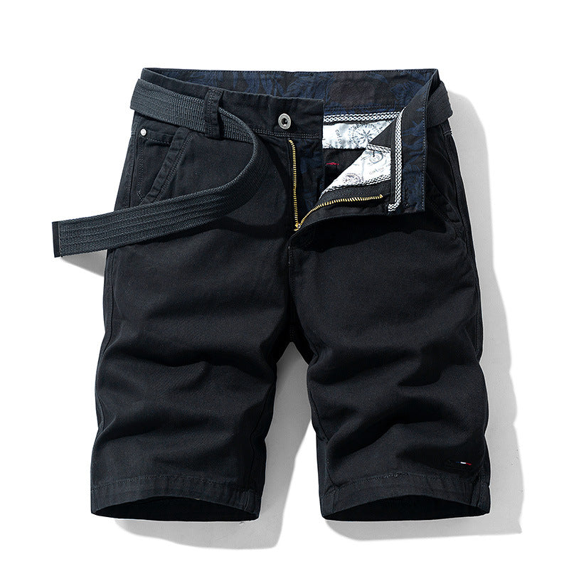 Pantalones cortos casuales de algodón para hombre