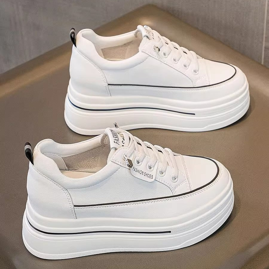 Zapatos casuales deportivos con aumento de altura para mujer