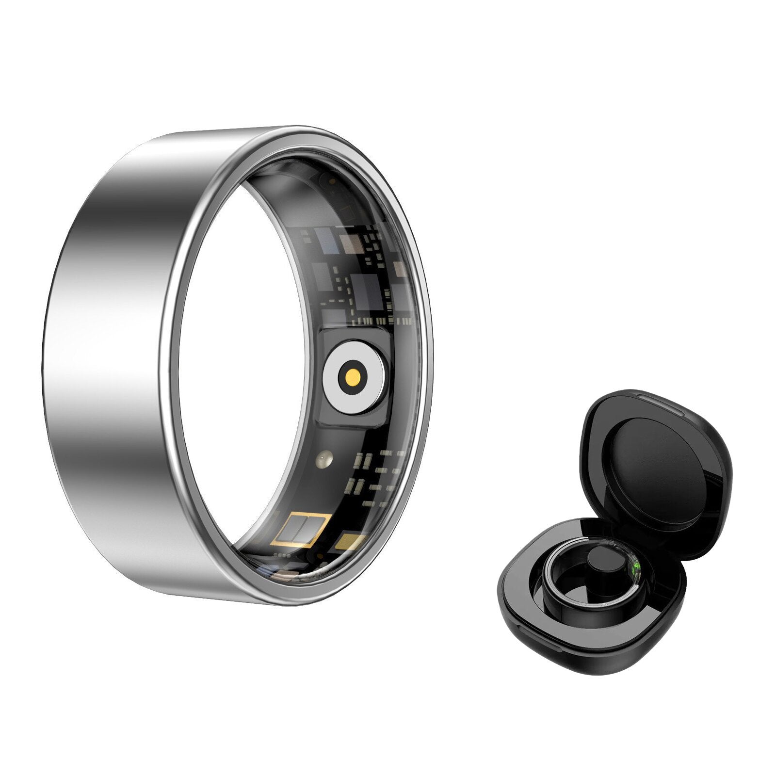 Anillo inteligente de monitoreo de salud con seguimiento de frecuencia cardíaca