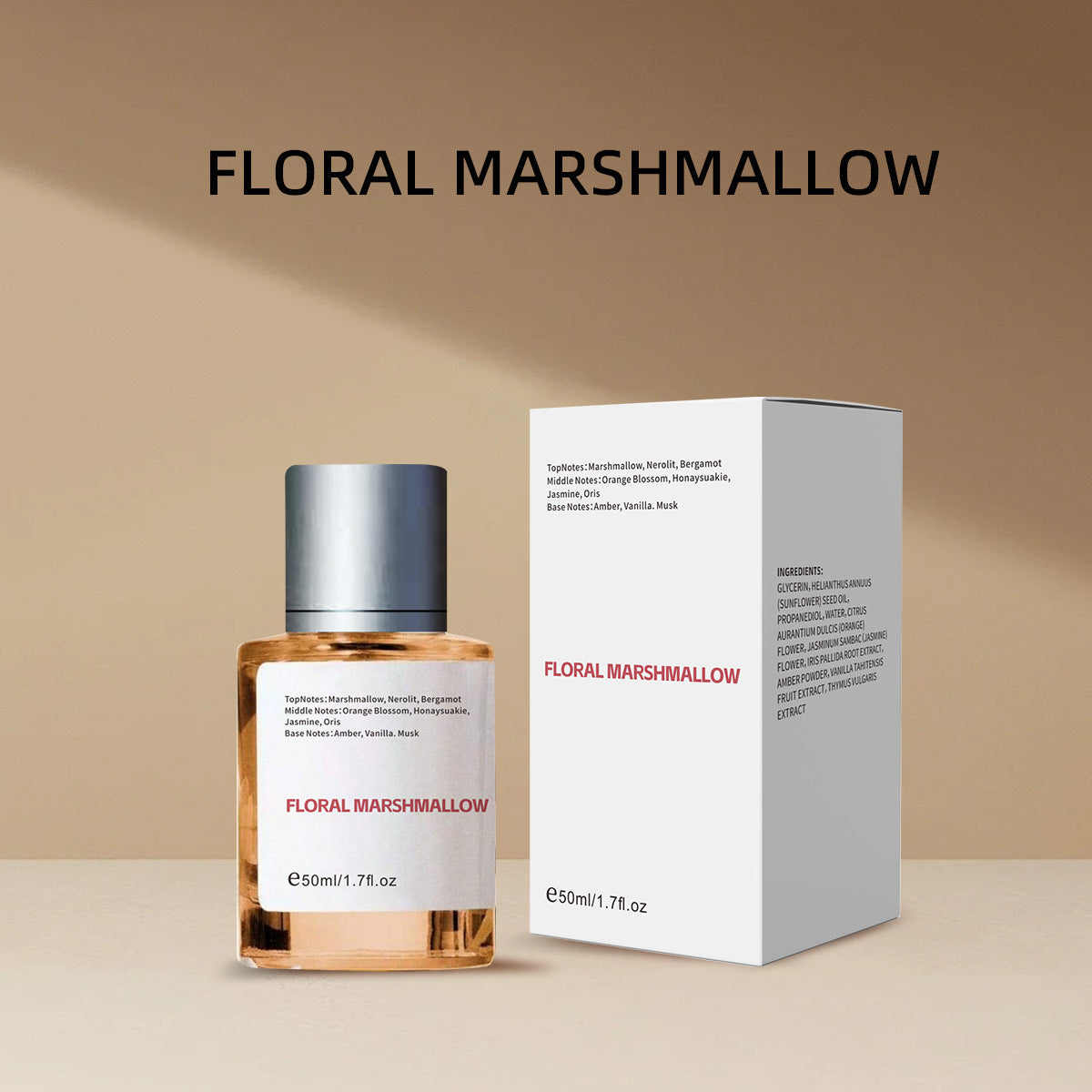 Spray de perfume de vainilla ámbar