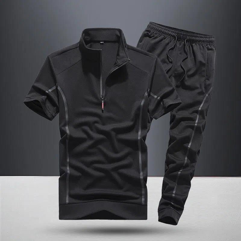 Men's Summer Zippered Sport Suit