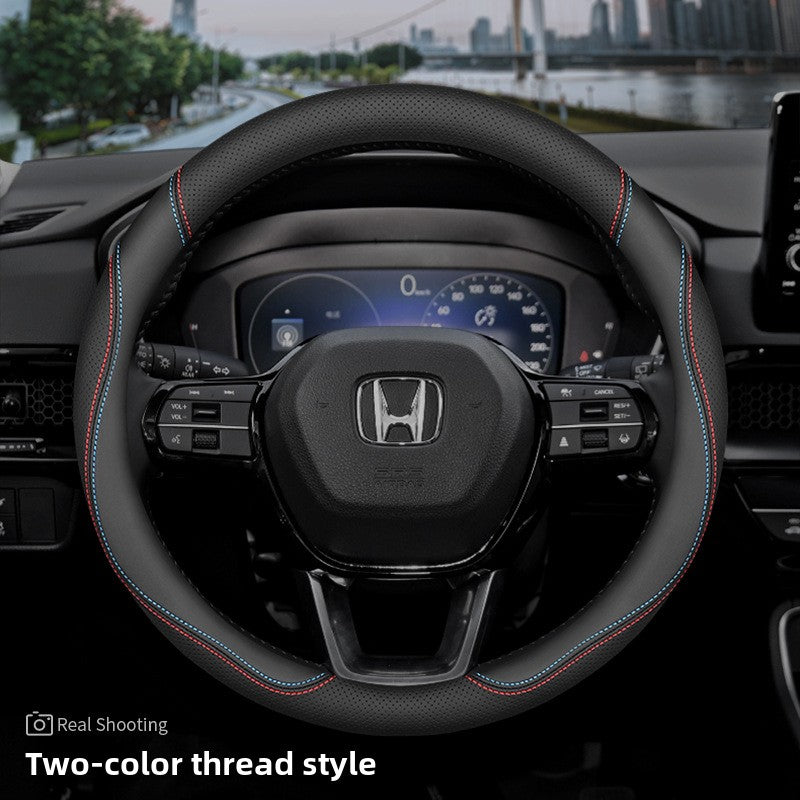 Cubierta del volante del coche Honda de cuero genuino ultrafino
