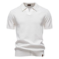 European Size Pineapple Wool Blend Mens Polo Shirt