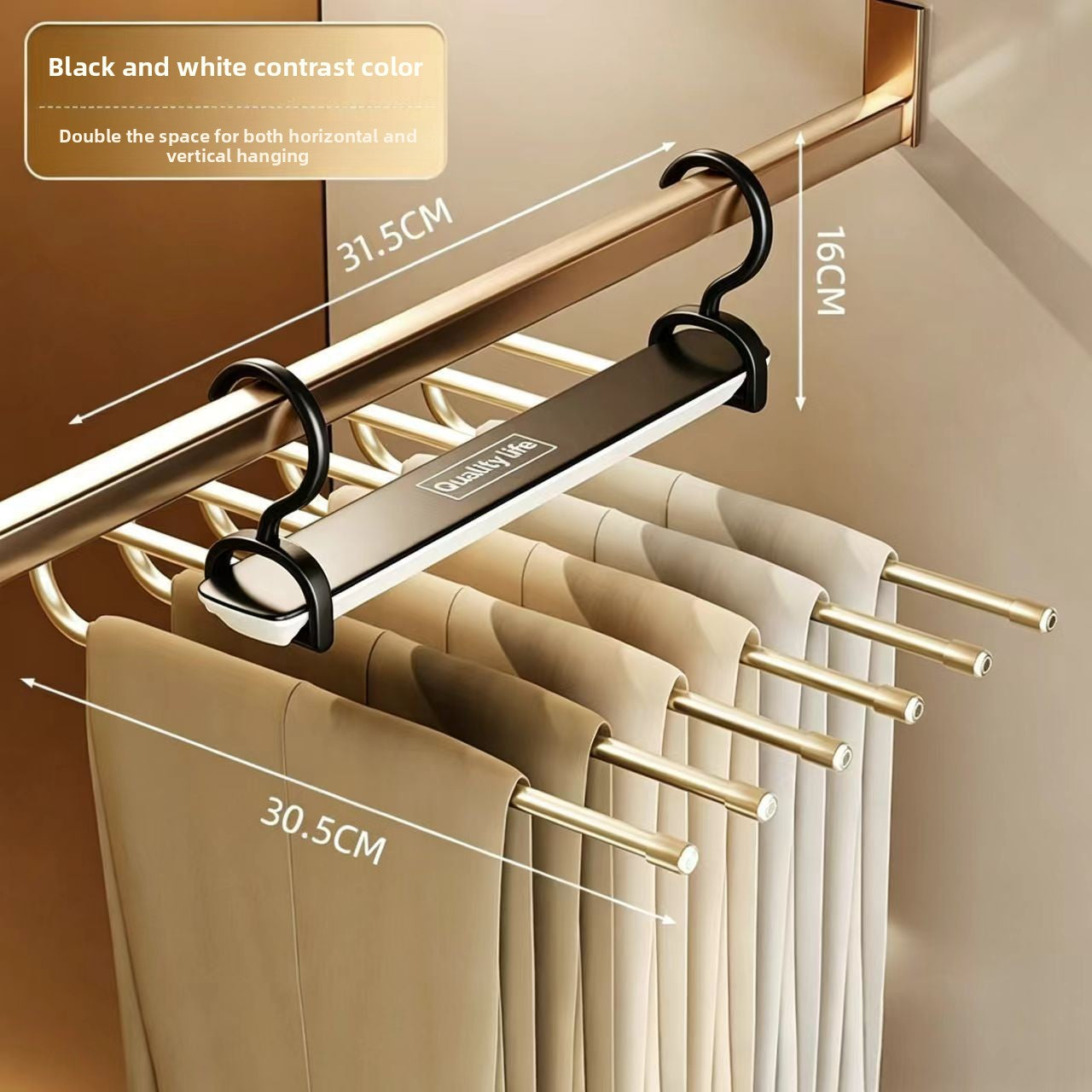 Folding Pants Rack Multi-Layer Non-Slip Hanger