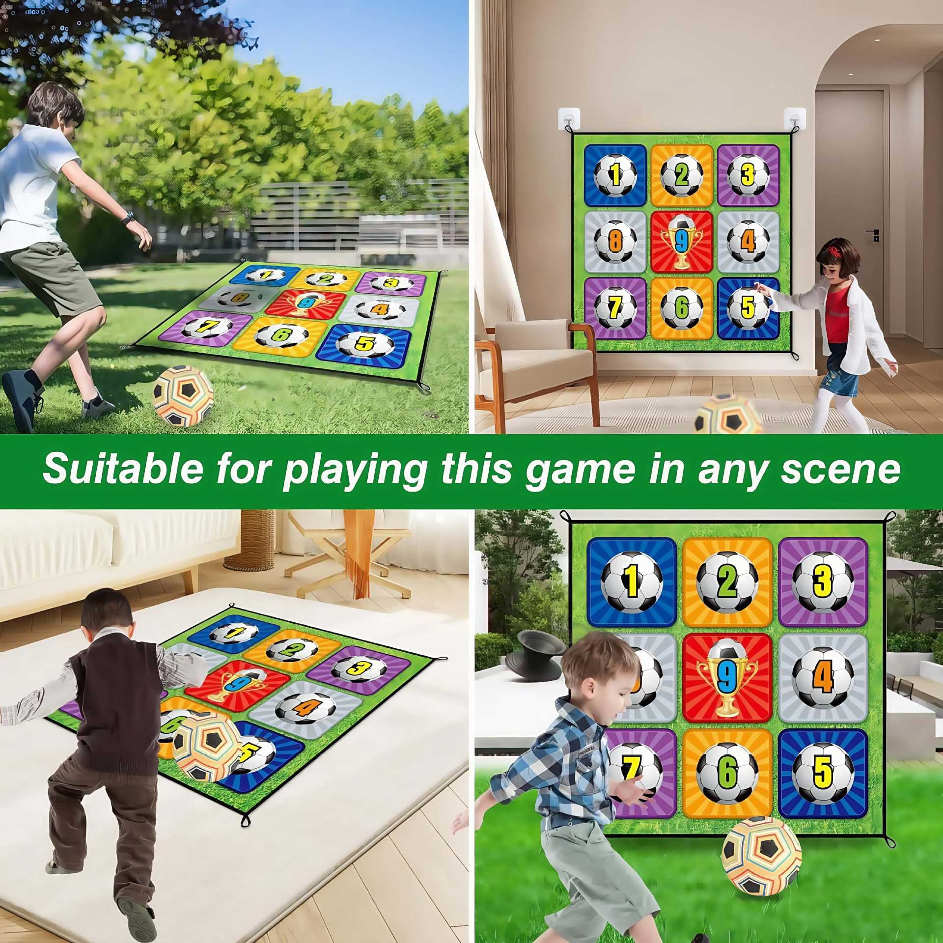 Juego de objetivos de fútbol interactivo para niños