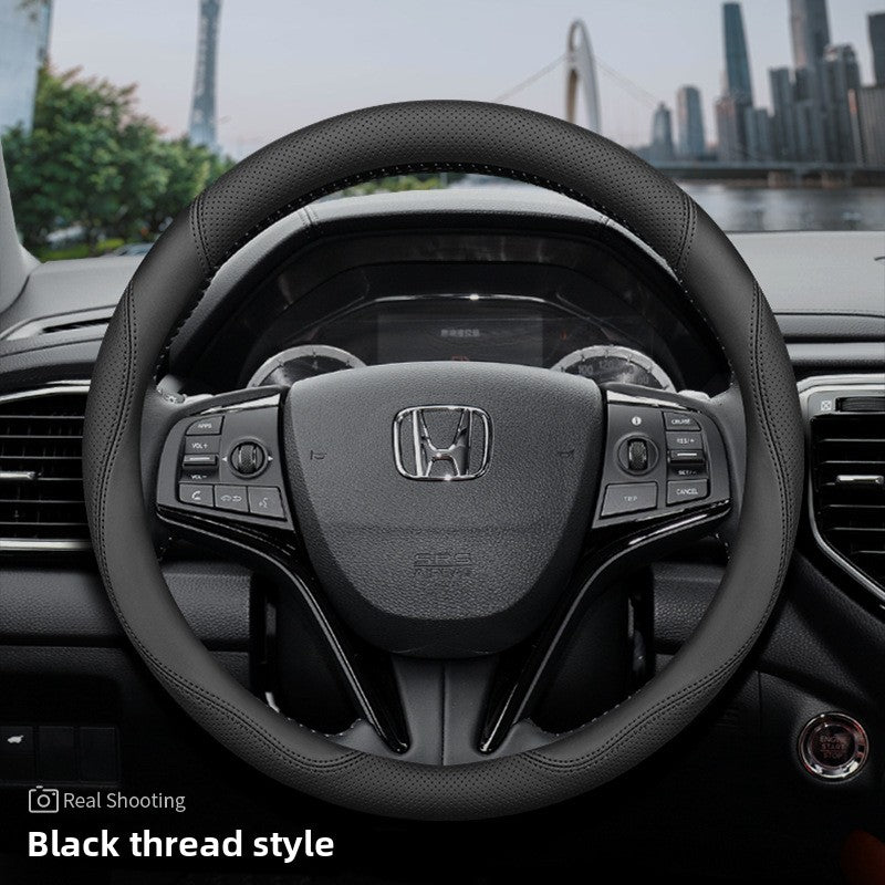Cubierta del volante del coche Honda de cuero genuino ultrafino