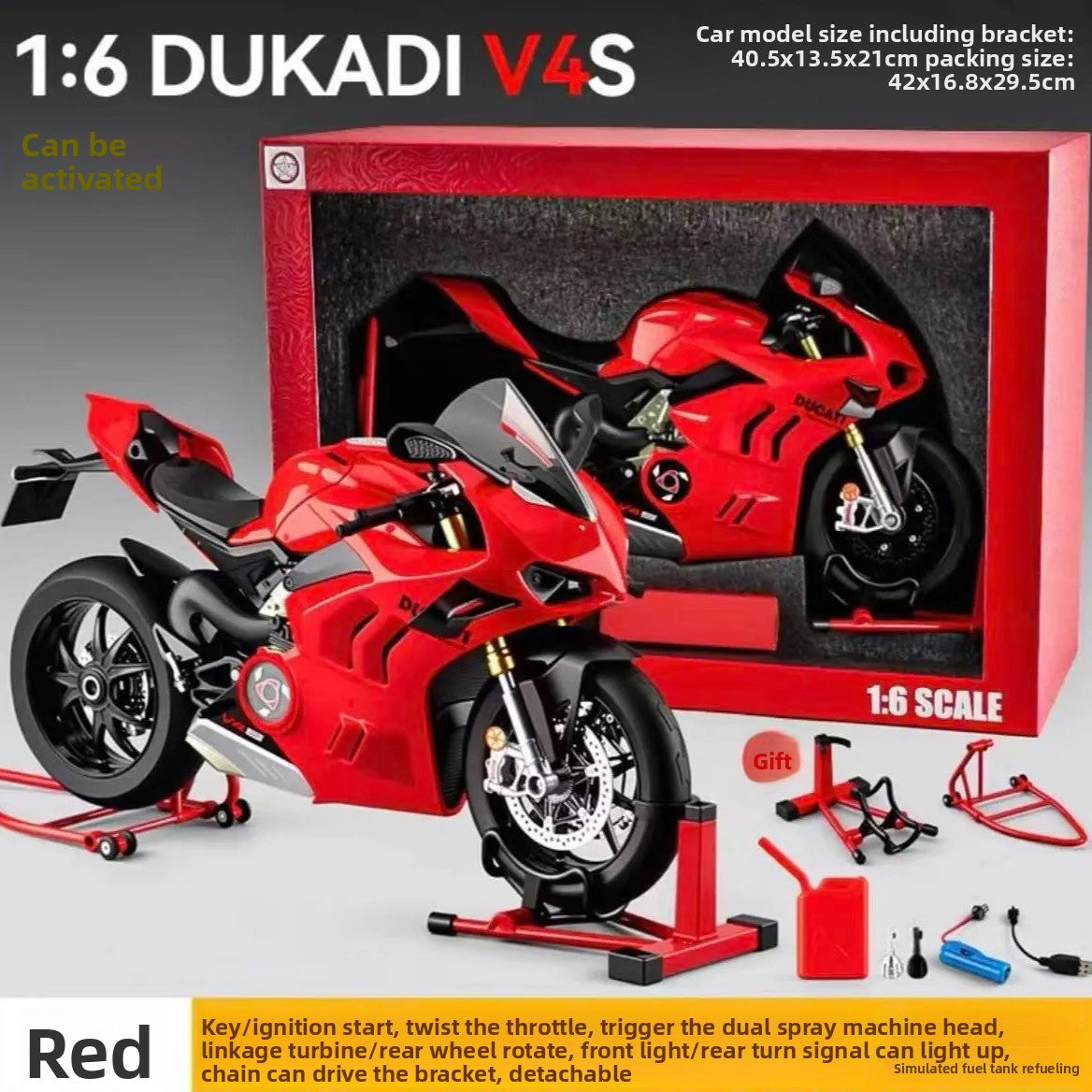 Modelo de motocicleta de aleación Ducati V4R