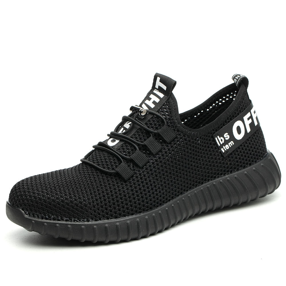 Zapatos de seguridad con cojín de aire ligeros y resistentes al desgaste, antideslizantes y ligeros para hombres